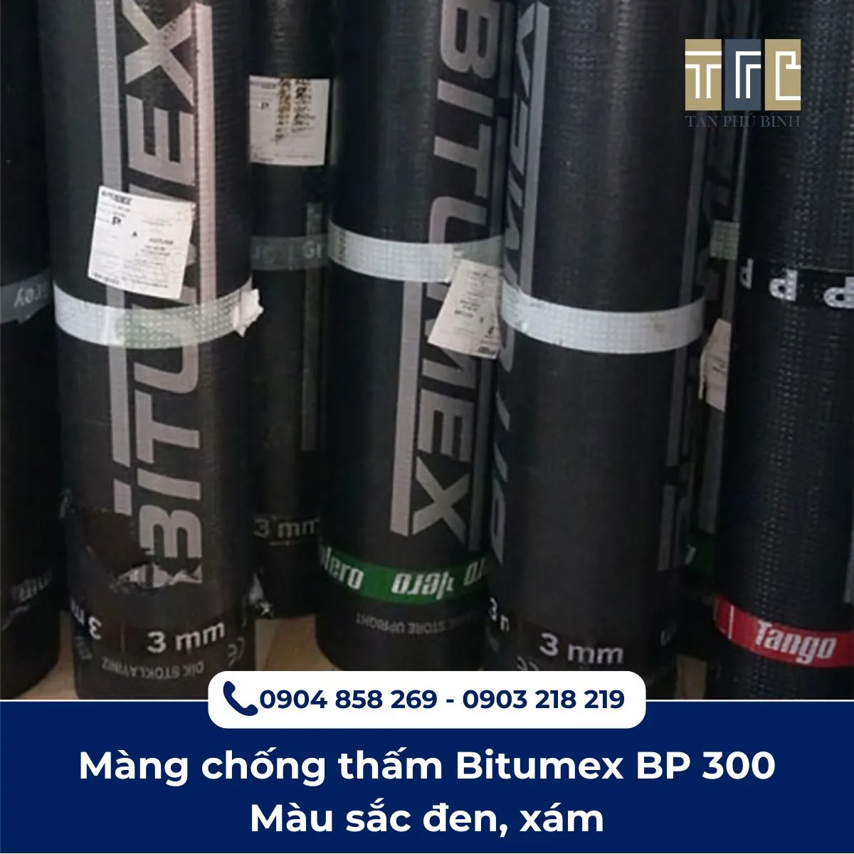 Màng Bitumex BP 300 – Màng chống thấm khò nóng dày 3mm