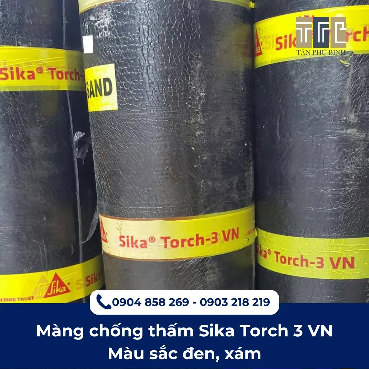 Sika Torch 3 VN – Màng APP gốc bitum cải tiến gia cường sợi polyester