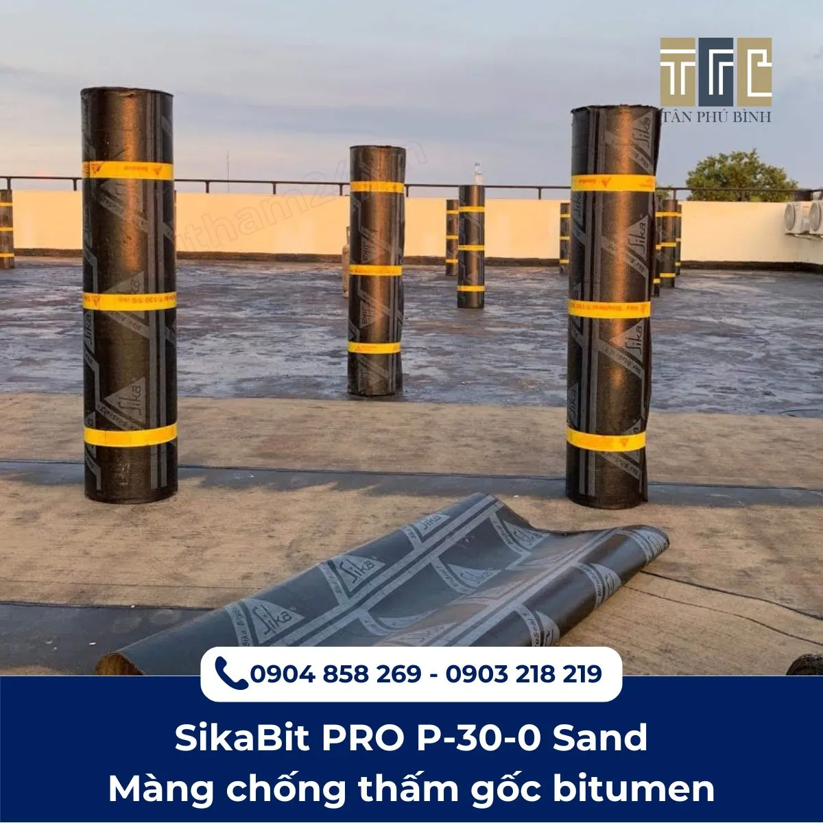 SikaBit PRO P-30-0 Sand – Màng chống thấm gốc Bitumen cải tiến