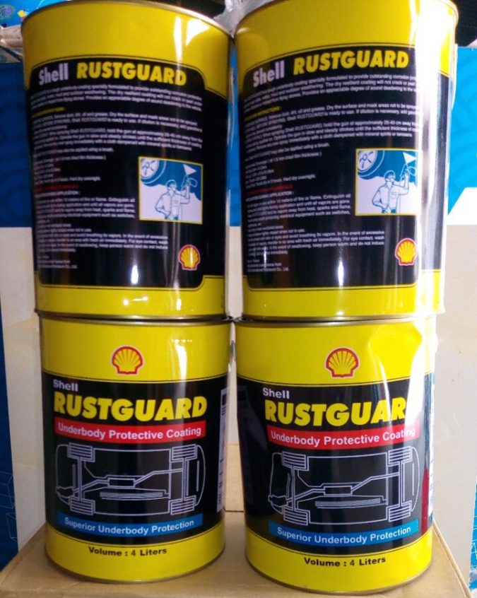 Shell Rustguard 20 lít- Chất chống thấm gốc bitum bảo vệ gầm xe