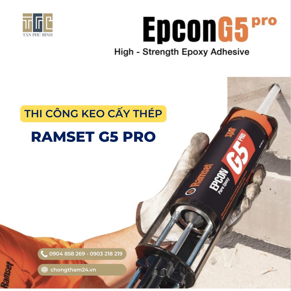 Ramset Epcon G5 PRO – Keo Epoxy cấy sắt thép 2 thành phần