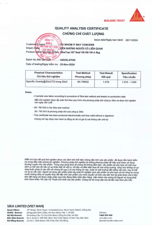 Chống thấm SikaTop 107 Seal VN