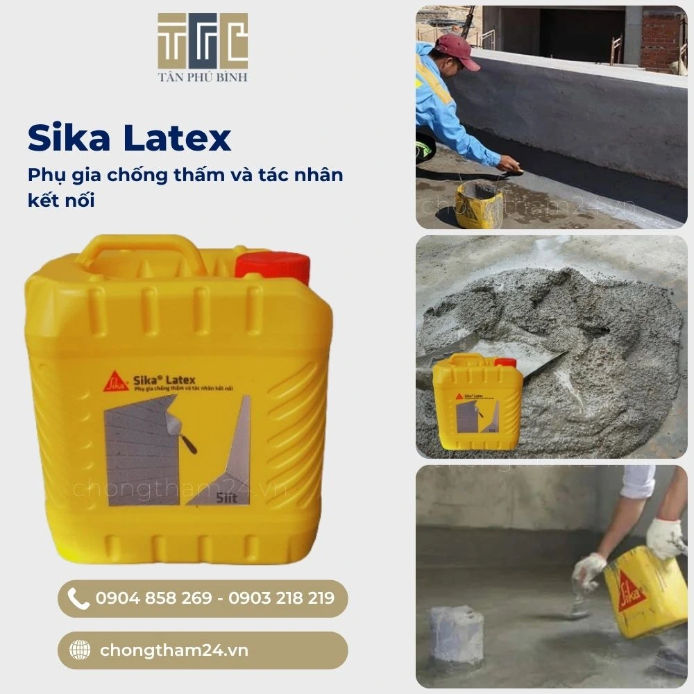 Sika Latex – Phụ gia chống thấm và tác nhân kết nối
