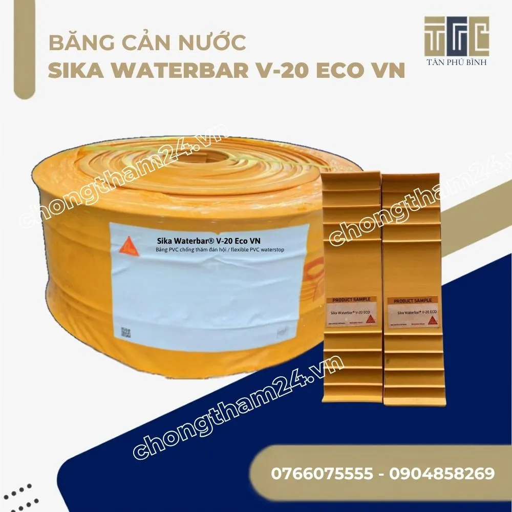 Sika Waterbar V-20 ECO VN – Băng cản nước Sika V20E