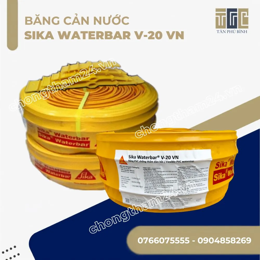 Băng cản nước Sika V20 – Sika Waterbar V-20