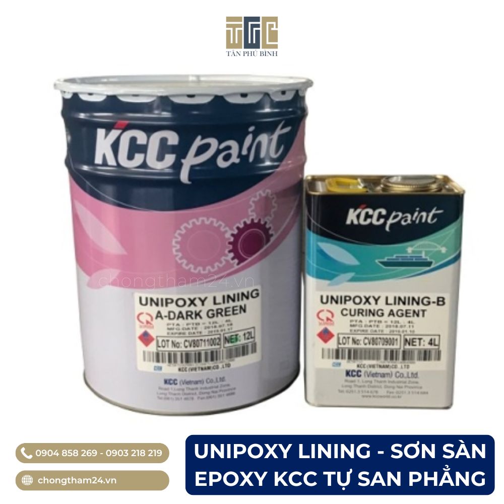 Unipoxy Lining – Sơn sàn Epoxy KCC tự san phẳng