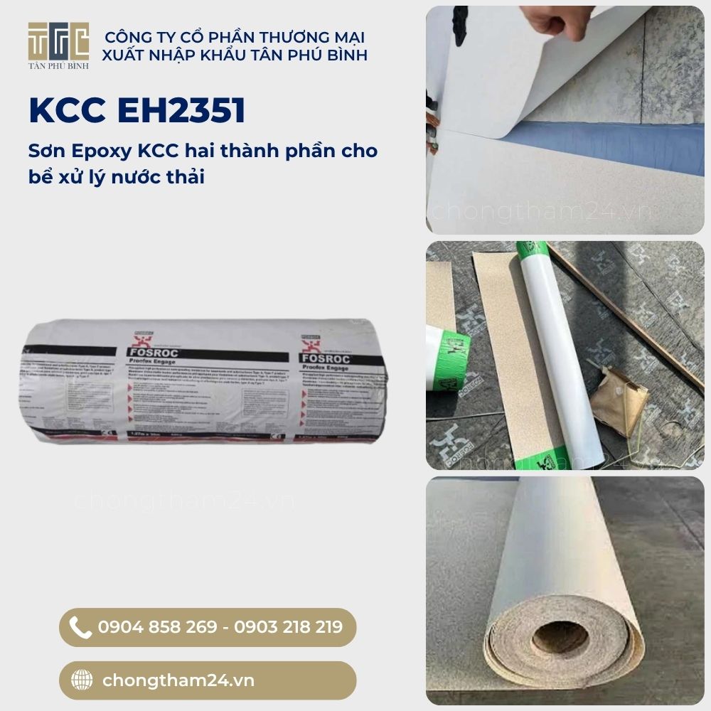Fosroc Proofex HDPE-B135 – Màng chống thấm HDPE dán trước