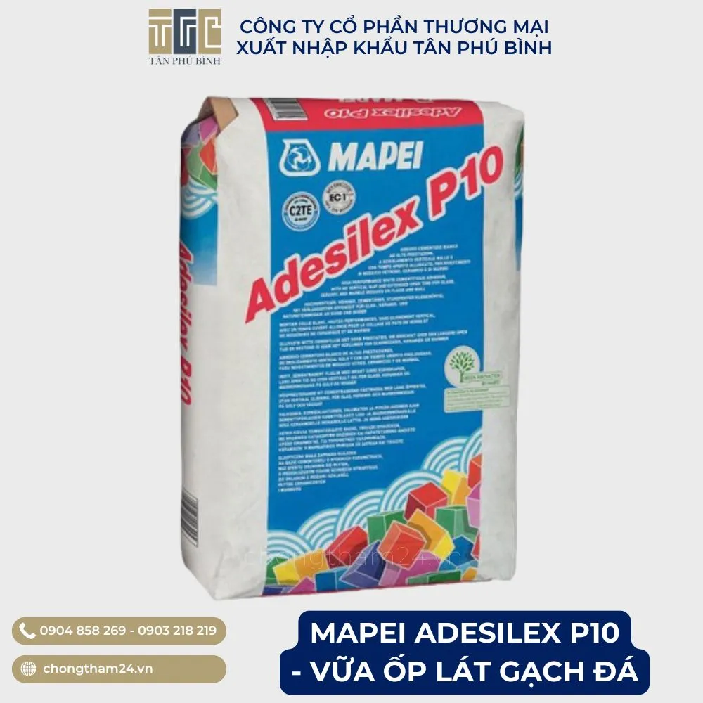 Mapei Adesilex P10 – Vữa ốp lát gạch đá cao cấp